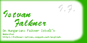 istvan falkner business card